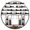 Vintage Decorative Modern Black Metal Round Wall Mounted Wine Display Rack